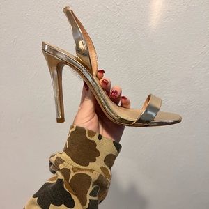 Schutz Luriane gold heel.